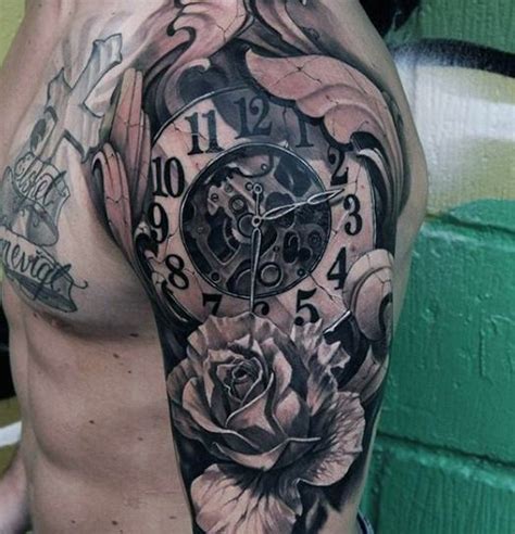 Top 80 Most Symbolic Clock Tattoos 2020 Inspiration Guide
