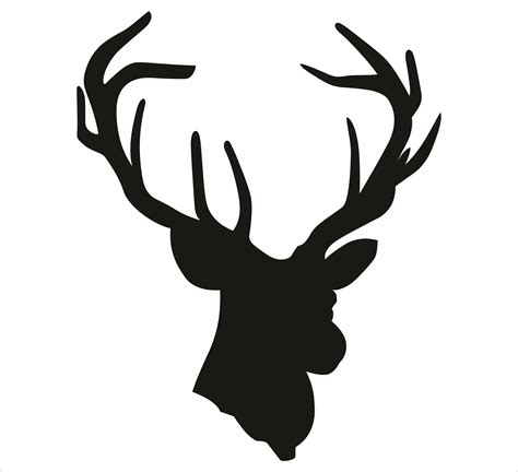 Deer Head Outline Printable Printable Templates