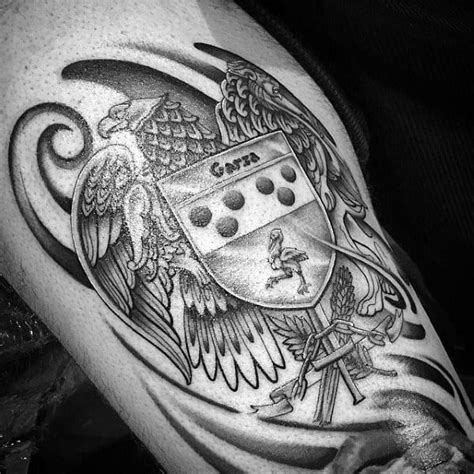 50 Family Crest Tattoos For Men - Proud Heritage Designs