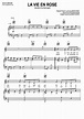 Edith Piaf-La Vie En Rose Sheet Music pdf, - Free Score Download ★