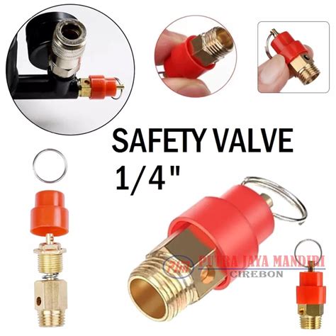 jual safety valve compressor atau kran pengaman tekanan kompressor shopee indonesia
