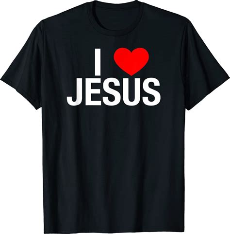 I Love Jesus I Heart Jesus T Shirt Clothing