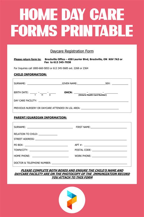 Download a free printable calendar for august 2021 and september 2021. 8 Best Home Day Care Forms Printable - printablee.com