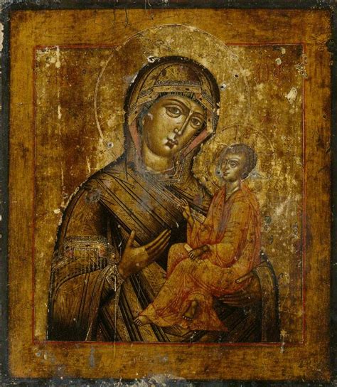 Bbc Your Paintings Icon Of The Virgin Hodegetria Painting Pre