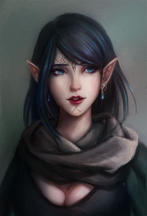 Lavellan Portrait Hà My Đinh Elf Art Fantasy Girl Elves Fantasy