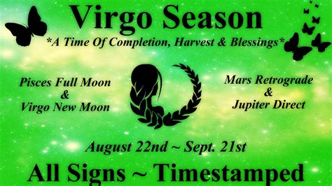 🔮 Virgo Season Messages ~ All Signs Timestamped Youtube