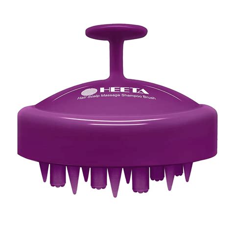 Heeta Hair Scalp Massager Brush Updated Hair Shampoo Brush Wet And Dry Scalp