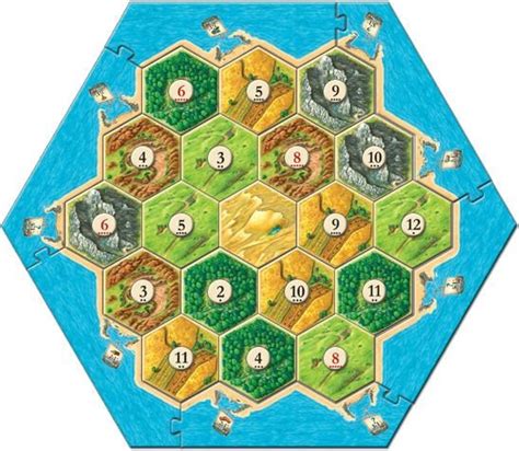 An Example Of A Map Configuration For Settlers Of Catan Download
