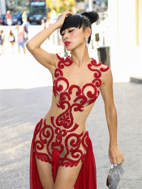 Bai Ling Pantyless And Nipples In See Through Outfit 01