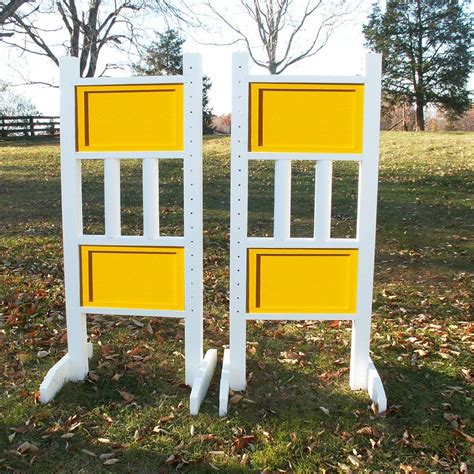 6ft Double Colored Solid Panels Jumper Wing Standards Horse Jumps 260