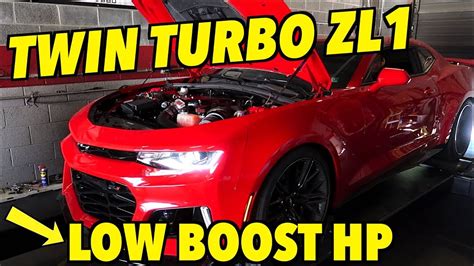 Twin Turbo Camaro Zl1 First Dyno Results Youtube