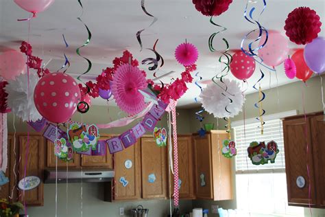 Sneak in before your baby wakes up in the morning and decorate. The house decorations for the babies' first birthday party ...