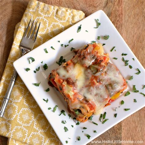Easy Vegetable Crock Pot Lasagna Hello Little Home