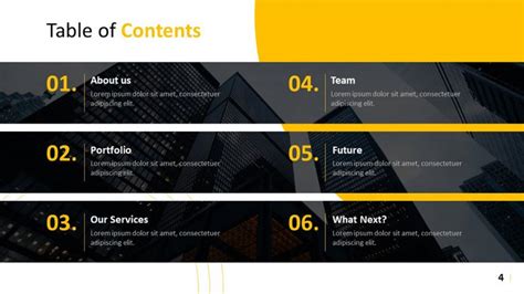 Change your font style and color in a few clicks. Creative Table of Contents Template | Free PowerPoint Template