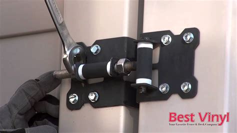 How To Adjust Gate Hinges Best Vinyl Youtube