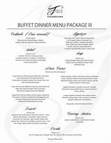 Wedding Catering Menu Packages Images