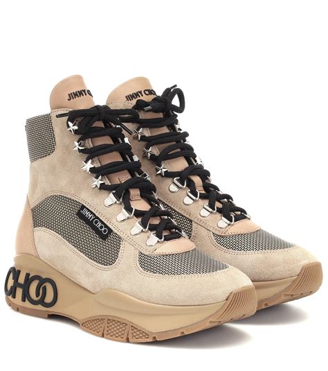 Jimmy Choo Incaf Suede Ankle Boots In Beige Natural Lyst