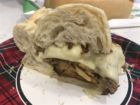 A Cuban Christmas Tradition Leftover Roast Pork With Mojo And Swiss