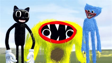 Joyvilly Vs All Cartoon Cats Vs All Huggy Wuggy In Garrys Mod Youtube