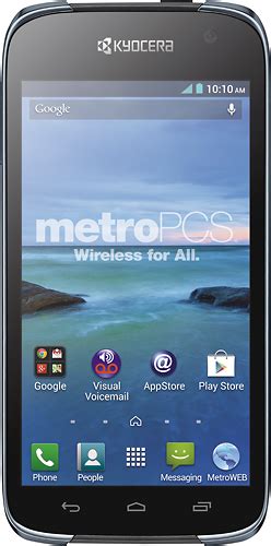 Best Buy Metropcs Kyocera Hydro Life 4g No Contract Cell Phone Black 6