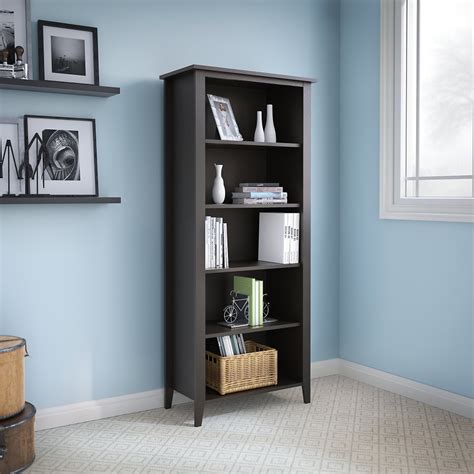 By focusing our marketing efforts on one product category, we ensure our message finds shoppers who are specifically. Kathy Ireland Home - Connecticut 5 Shelf Bookcase in Black ...