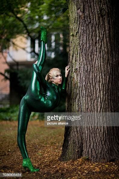 contortionist zlata poses in a park during a photo shooting in news photo getty images