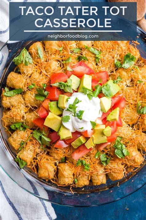 Jul 21, 2019 · our yummy mexican tater tot casserole is an easy and hearty meal that your whole family will love!. This Taco Tater Tot Casserole is a classic ground beef ...