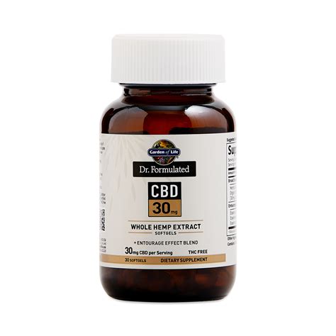 Garden Of Life Dr Formulated Cbd Softgels 30mg Thrive Market