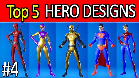 5 Best Customize Your Superhero Design Combos In Fortnite Chapter 2 Season 4 Part 4 Youtube