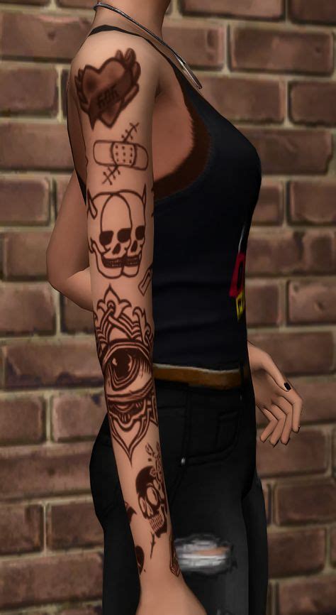 Sims 4 Cc Maxis Match Sims 4 Tattoos Sims 4 Sims