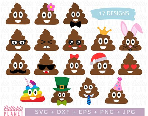Poop Emoji Svg Poop Emoji Clipart Svg Poop Emoji Png Poop Etsy Schweiz