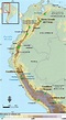 El perú de los andes mapa - andes Peruanos mapa (América del Sur - América)