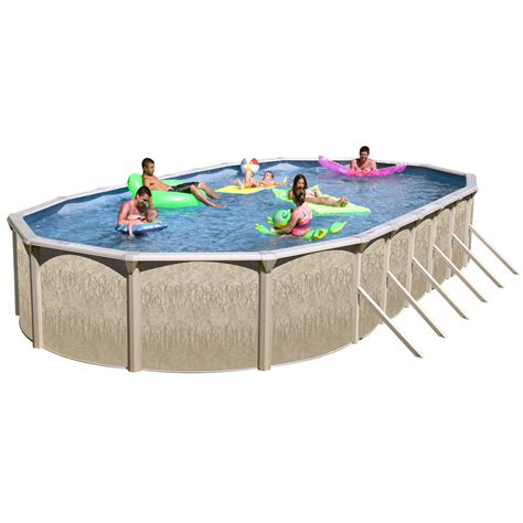 Heritage 33 X 18 X 52 Georgian Complete Above Ground Pool Package