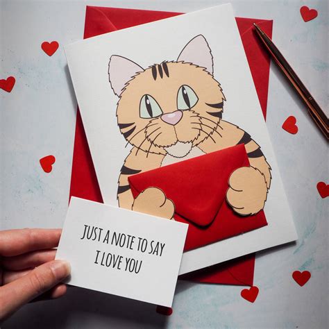 Personalised Secret Message Kitty Anniversary Card By Ruby Wren Designs