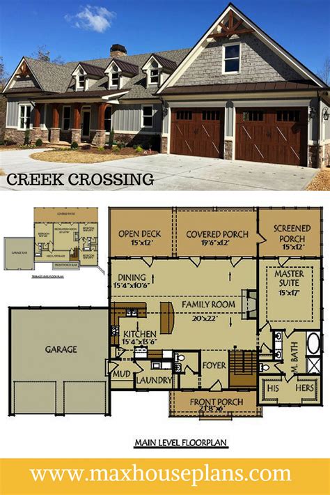 Creek Crossing Is A 4 Bedroom Floor Plan Ranch House Plan With A