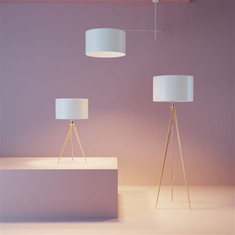 Cylinder lamps set - BlenderBoom | Lamp sets, Lamp, Standing lamp