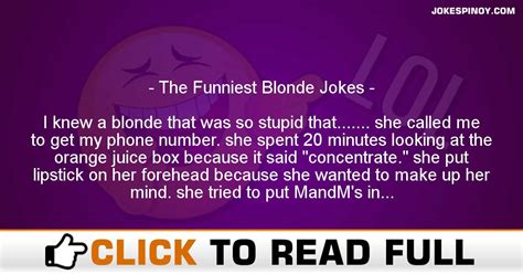 The Funniest Dumb Blonde Jokes Freeloljokes