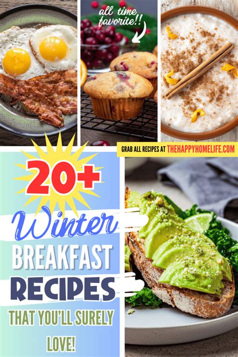 Over 20 Winter Breakfasts The Happy Home Life