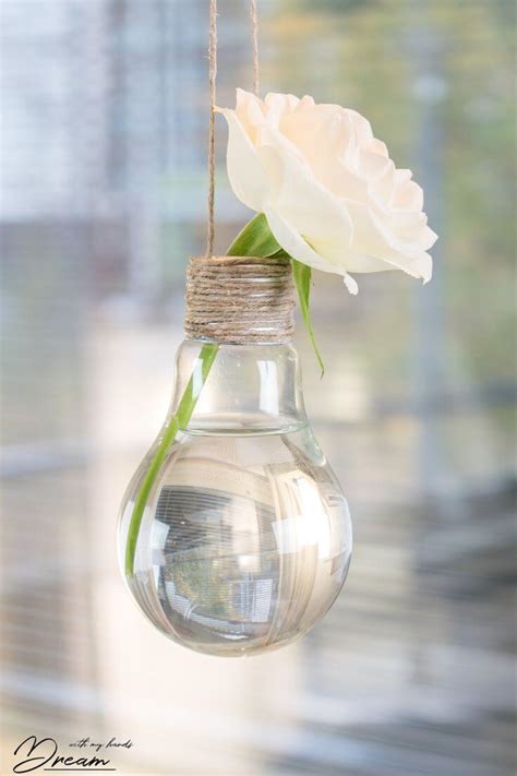 Charming Diy Light Bulb Flower Vase — Homebnc