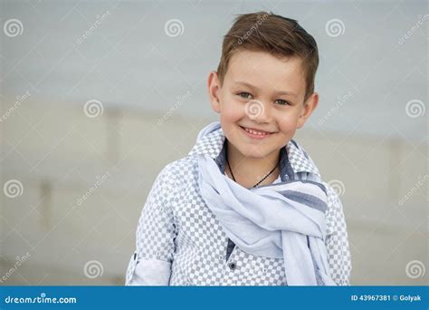 Cute Boy Happy Kid Outdoors Stock Image Image Of Classic Enjoying