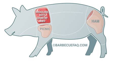 A Diagram And Pork Chart Of Cuts Of Meat Vlrengbr