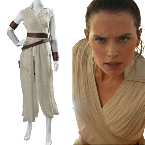 Star Warsthe Rise Of Skywalker Rey Outfit Dress Cosplay Costume