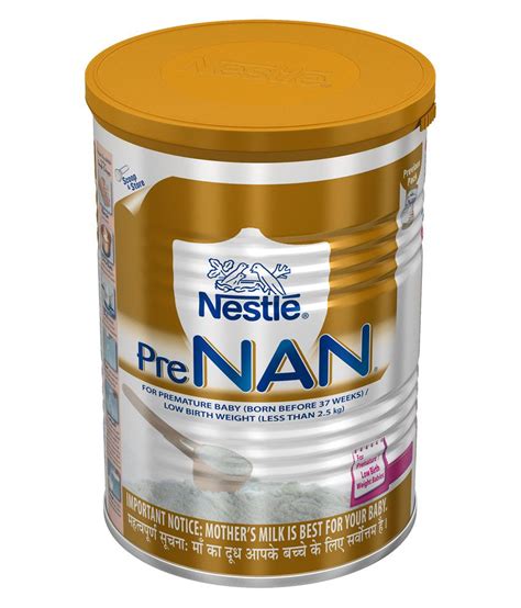 The lower the birth weight, the greater the chances are that the child will eventually develop neurological and intellectual problems. Nestle Pre Nan Infant Milk Formula (For Premature Baby ...