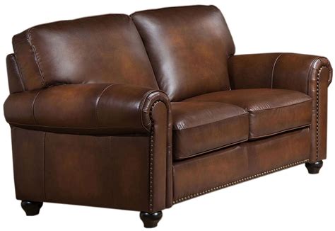 Royale Camel Brown Leather Loveseat From Amax Leather Coleman Furniture