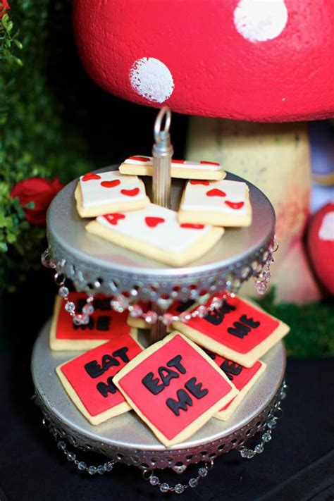 Glitter alice in wonderland cake topper, alice inspired cake topper, alice in wonderland theme birthday party supplies, kids girls bday party favor. Kara's Party Ideas Midnight Alice in Wonderland 30th Un ...