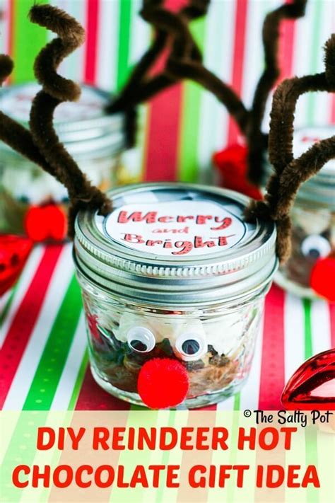 Adorable Reindeer Diy Hot Chocolate T With A Free Printable Label