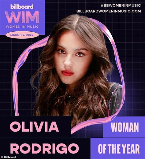 Olivia Rodrigo Is Named Billboards 2022 Woman Of The Year And Will Be