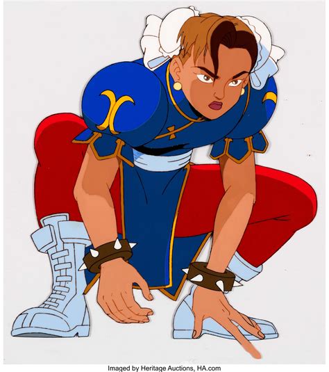 Street Fighter The Animated Series Chun Li Anime Production Cel Lot 15210 Heritage Auctions