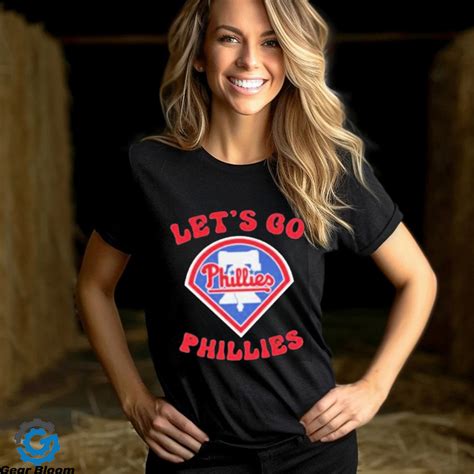 Lets Go Phillies Baseball Logo T Shirt Gear Bloom Printing T Shirt