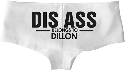 Dis Ass Belongs To Dillon Sexy Panties Low Rise Cheeky Underwear At Amazon Womens Clothing Store